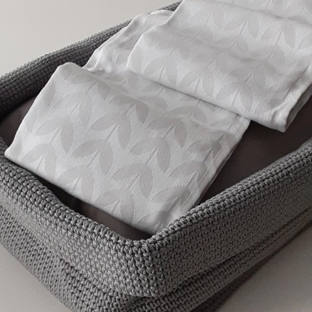 Grey Malleable Wicker Basket - Picture 6 of 8